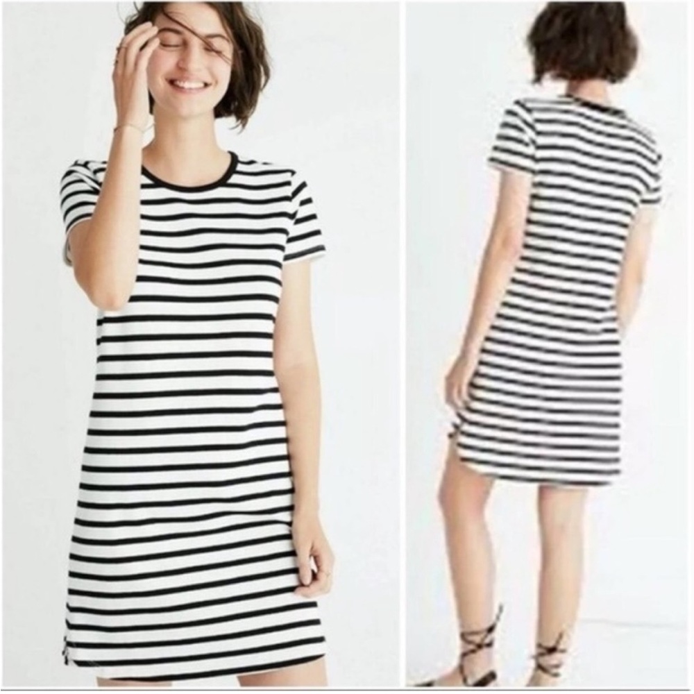 NWT MADEWELL STRIPED RINGER DRESS